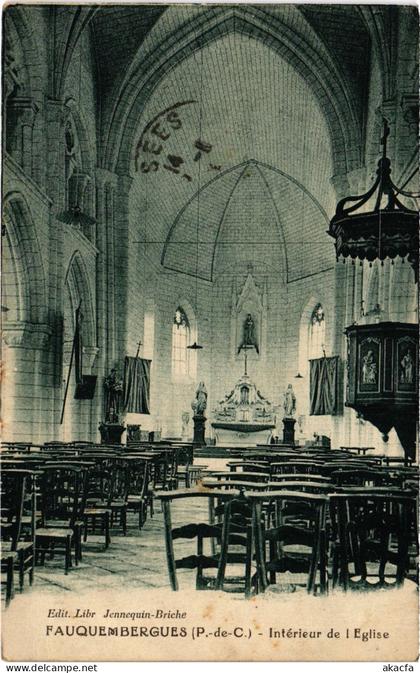 CPA Fauquembergues Eglise interieur (1278717)