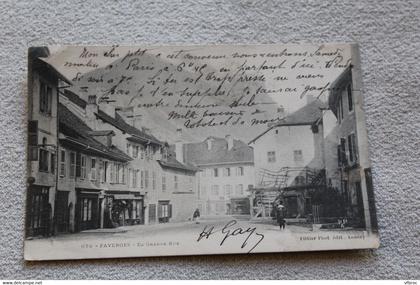 Faverges, la grande rue, haute Savoie