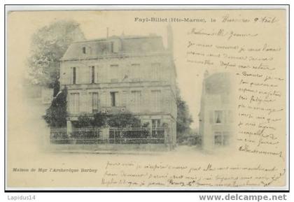 225 B/ CPA  FAYL BILLOT   (haute marne)