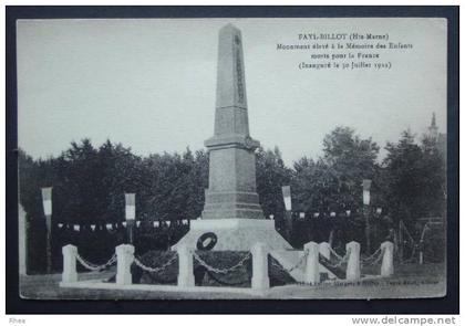 52 Fayl-Billot monument aux morts D52D K52197K C52197C RH034184