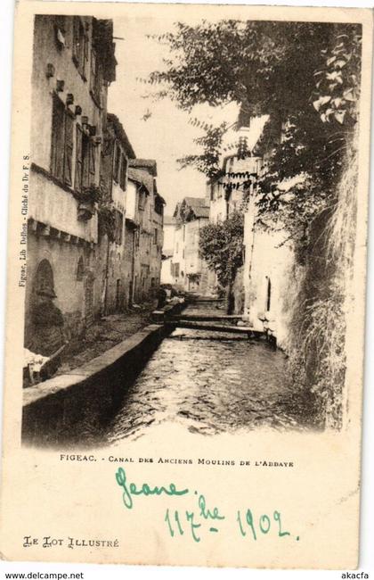 CPA FIGEAC - Canal des Anciens Moulins de l'Abbaye (223901)