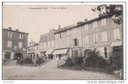 FLEURANCE (GERS)   PLACE DE L'EGLISE  1916