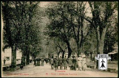 09 Foix - 45 - FOIX - Allée de Villotte - cpa