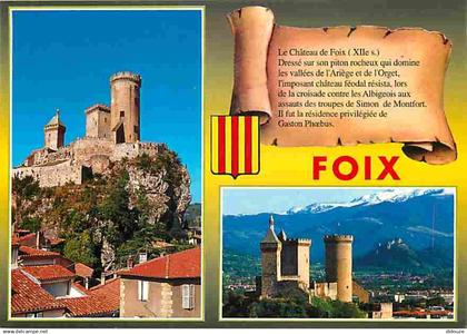 09 - Foix - Le château fort des Comtes de Foix - Multivues - CPM - Voir Scans Recto-Verso