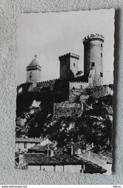 D592, Cpsm, Foix, le château, Ariège 09