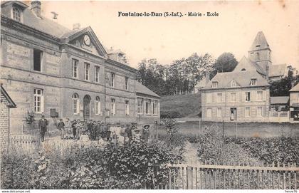 FONTAINE LE DUN - Mairie - Ecole