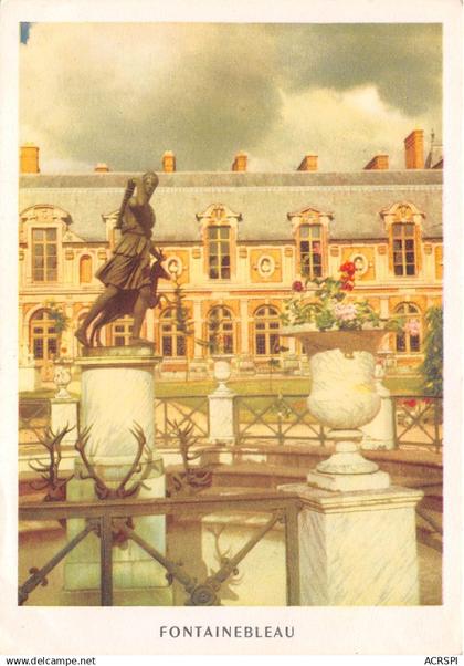 FONTAINEBLEAU Parcs et jardins de l ile de france jardin et fontaine la statue de diane 24(scan recto-verso) MA965