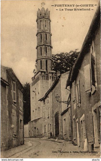 CPA FONTENAY-le-COMTE - La Tour Rivalland (985341)