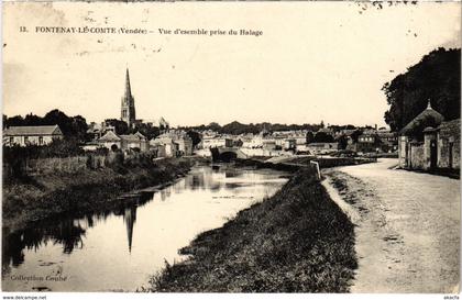 CPA FONTENAY-le-COMTE - Vue d'esemble prise du Halage (112558)