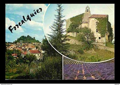 04 - Forcalquier - Multivues - Champs de Lavande - CPM - Voir Scans Recto-Verso