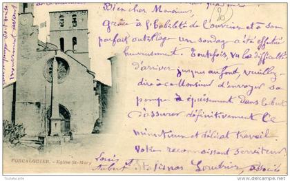 CPA 04 FORCALQUIER EGLISE ST MARY 1903