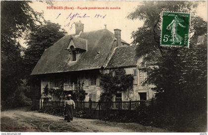 CPA FOURGES - Facade pstérieure du moulin (297120)