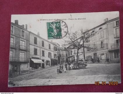 CPA - Fumel - Place du Marché