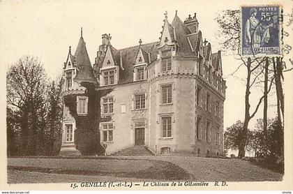 PIE-17-P.T.FR. 2356 : GENILLE  CHATEAU DE LA GITONNIERE