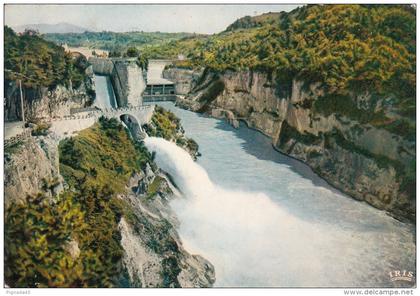 cp , 01 , GÉNISSIAT , Le Barrage , Le Saut du Ski