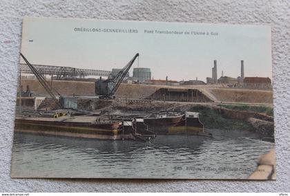 Grésillons Gennevilliers, pont transbordeur de l'usine à gaz, Hauts de Seine 92