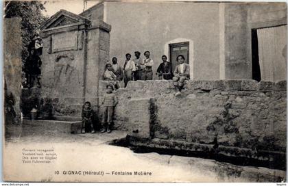 34 - GIGNAC -- Fontaine Molière