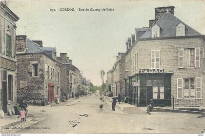 CPA Gorron Rue du Champ de Foire