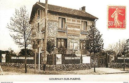 93 - Gournay sur Marne - Reproduction de CPA - Bureau des ventes - Carte Publicitaire Agence Le Sautier Gournay sur marn