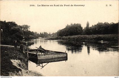 CPA GOURNAY-sur-MARNE La Marne en Aval du Pont de Gournay (1354064)