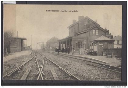 59 - Gravelines - La Gare et Voie