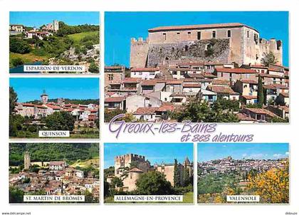 04 - Gréoux les Bains - Et ses alentours - Multivues - Flamme Postale de Gréoux les Bains - CPM - Voir Scans Recto-Verso