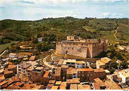 04 - Gréoux les Bains - Le Château des Templiers - Vue aérienne - Flamme Postale de Gréoux les Bains - CPM - Voir Scans