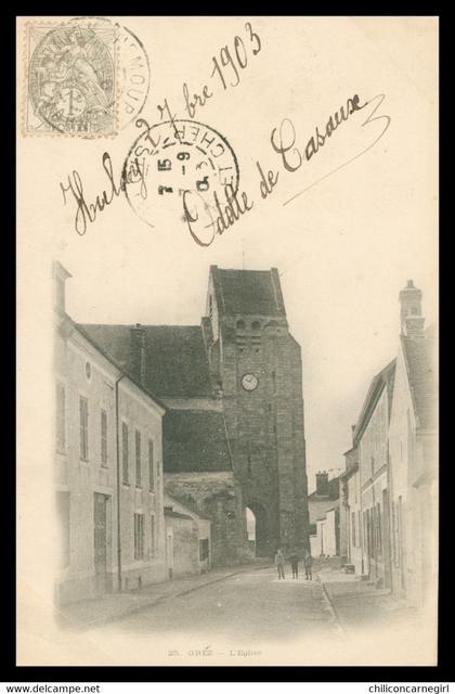 GRETZ ARMAINVILLIERS - L'église - Animée - 1903