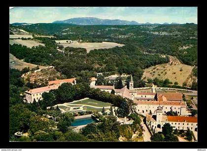 26 - Grignan - Abbaye Cistercienne de Notre-Dame d'Aiguebelle - Vue Générale aérienne - Flamme Postale de Grignan - CPM