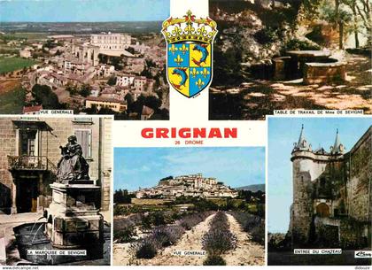 26 - Grignan - Multivues - Blasons - CPM - Voir Scans Recto-Verso