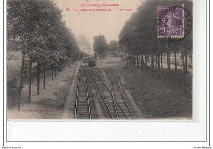 GRISOLLES - La Gare de Grisolles - les voies - très bon état