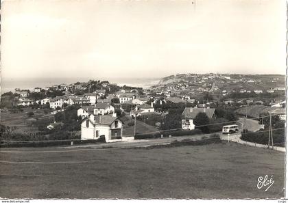 CPSM Guethary vue d'ensemble de Guéthary et de Bidart et la route d'Espagne