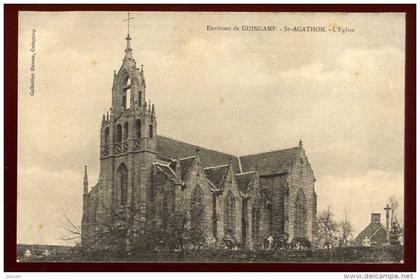 cpa du 22  environs de Guingamp St Agathon  l´ église  .. édition  Hamon Guingamp       PLES11