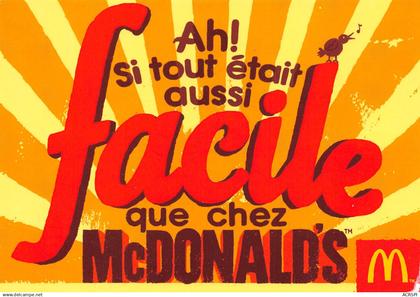 MC DONALD'S 1 Rue Gustave Eiffel Guyancourt si tout était aussi facile 59 (scan recto verso)KEVREN0768