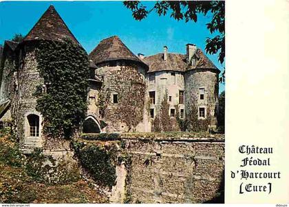 27 - Harcourt - Château féodal d'Harcourt - Flamme Postale de Château d'Harcourt - Vieilles pierres - Carte Neuve - CPM