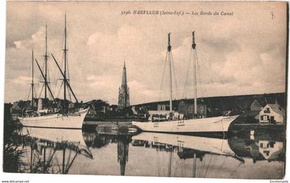 CPA Carte Postale France Harfleur Bords du canal   VM56283