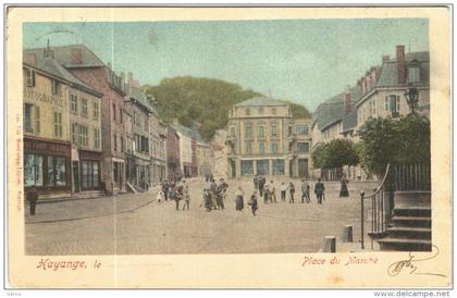 Carte Postale Ancienne de HAYANGE-Place du  marché