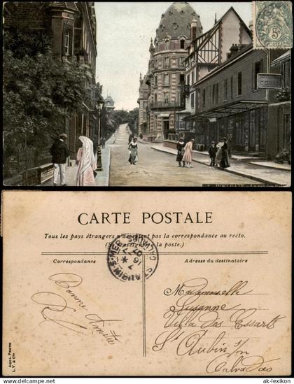 CPA Houlgate Houlgate Straßenpartie 1907