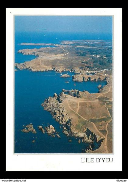 85 - Ile d'Yeu - La Côte Sauvage - Vue aérienne - Flamme Postale de l'Ile d'Yeu - CPM - Voir Scans Recto-Verso