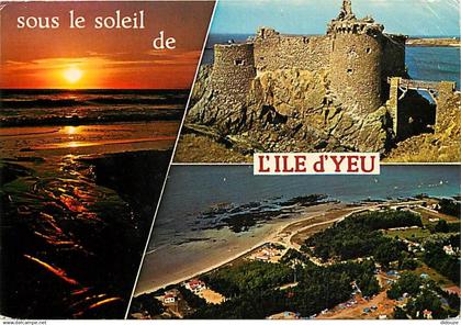 85 - Ile d'Yeu - Multivues - Flamme Postale de l'Ile d'Yeu - CPM - Voir Scans Recto-Verso