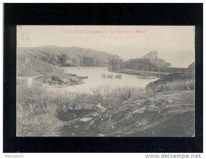 ile d'yeu le port de la meule édit.nouvelles galeries , cachet ambulant fromentine challans