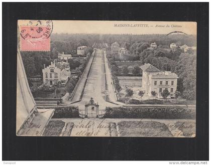 Carte Postale Maisons-Laffitte Avenue du Chateau 1906