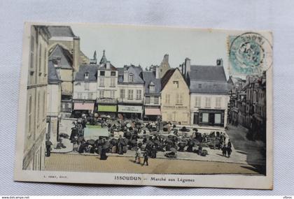 Cpa 1905, Issoudun, marché aux légumes, Indre 36