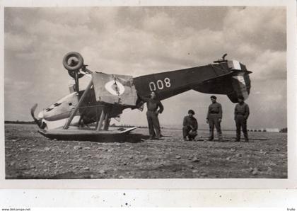 ISTRES AVIATION POTEZ  25 INVERSE A L'ATTERRISSAGE (CARTE PHOTO )