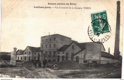 Carte POSTALE  Ancienne de  CONFLANS  JARNY -  BRASSERIE L'Union