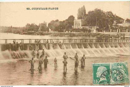 94 - Joinville le Pont - Joinville Plage - Animée - CPA - Oblitération de 1925 - Voir Scans Recto-Verso