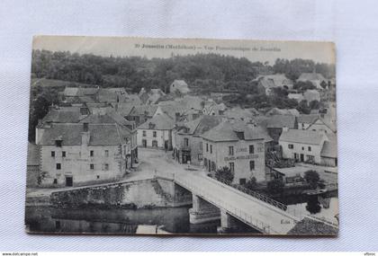 Josselin, vue panoramique de Josselin, Morbihan 56