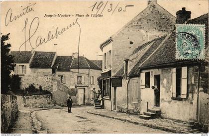 CPA Jouy-le-Moutier - Place de l'Eglise (290335)