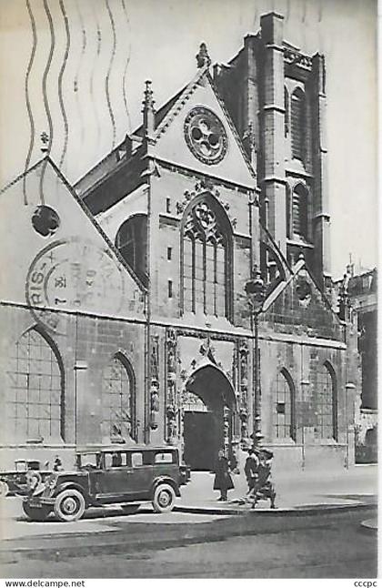 CPA Paris 03 Eglise Saint-Nicolas des Champs - très ancienne voiture devant l'église