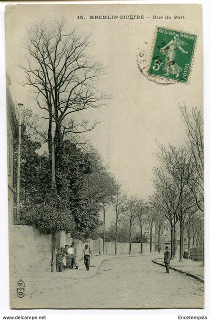 CPA - Carte Postale - France - Kremlin - Bicetre - Rue du Port - 1911 (I9803)